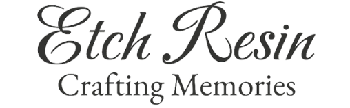 Etch Resin Crafting Creations logo – handcrafted resin art business in Toronto, Canada, creating custom resin crafts in the GTA.